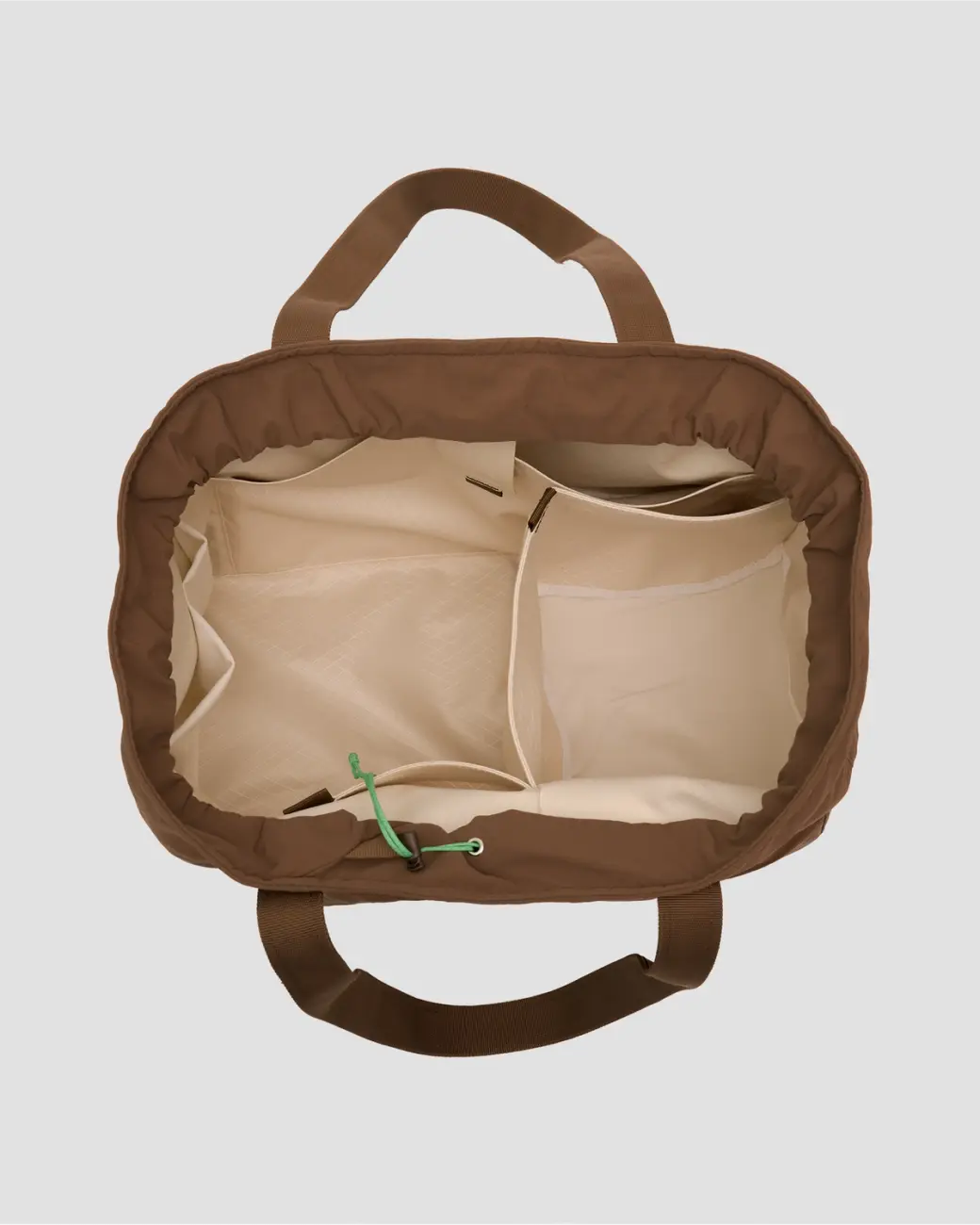 An image of 20L Day Bag Brown top down