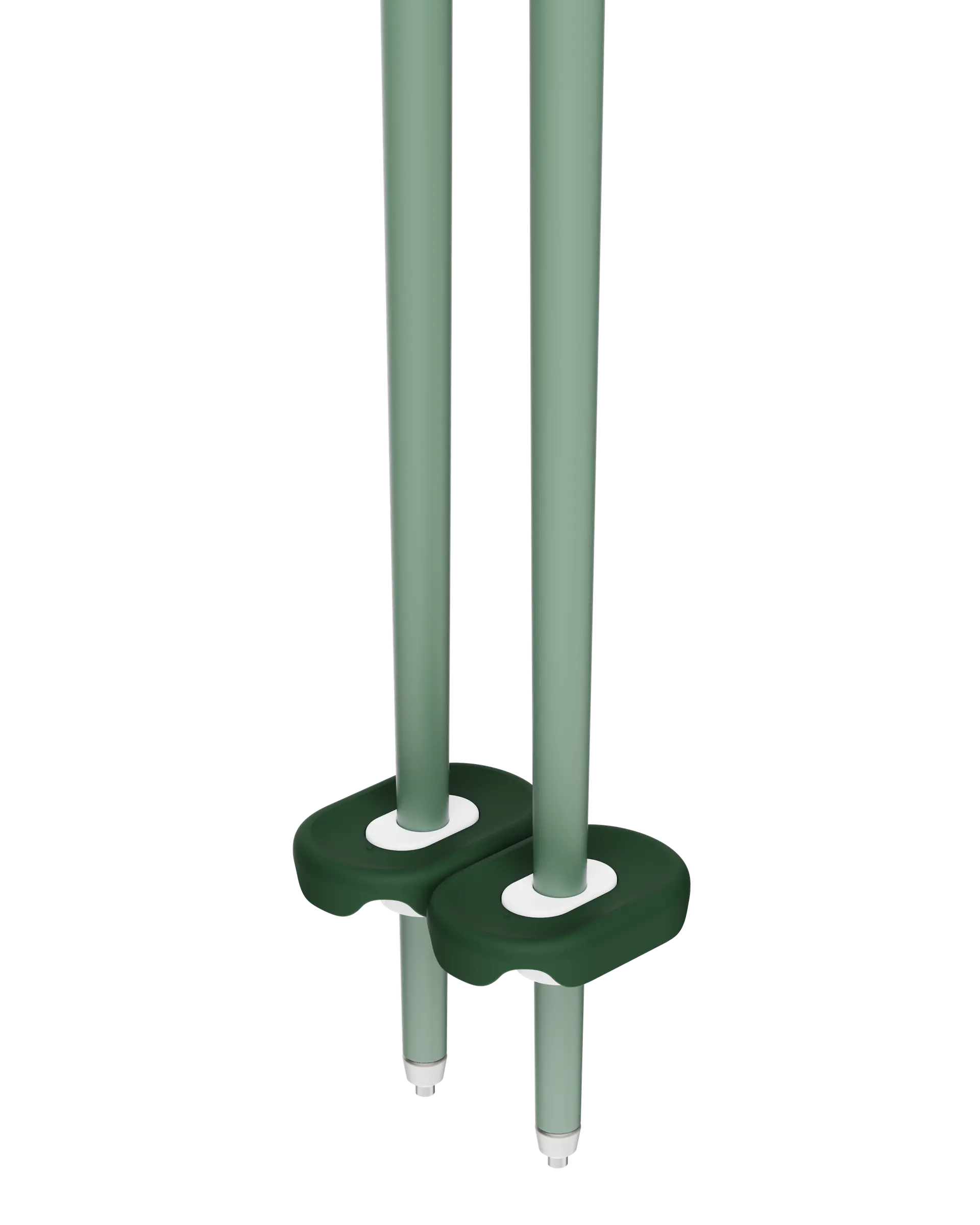 An image of P1 ski poles green baskets