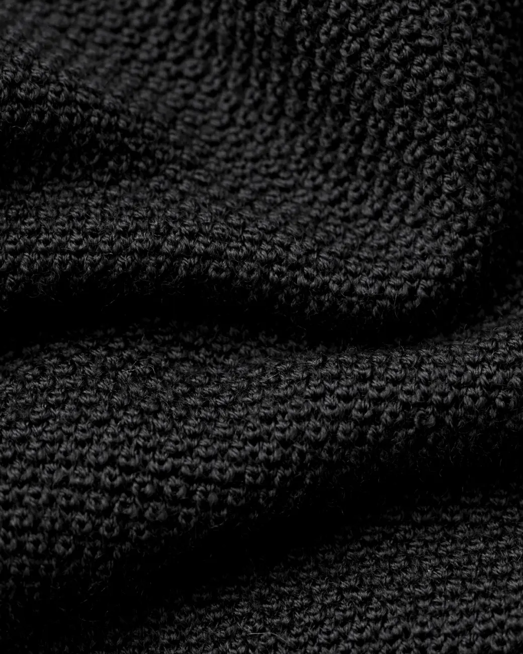 Women's baselayer top knit pattern black