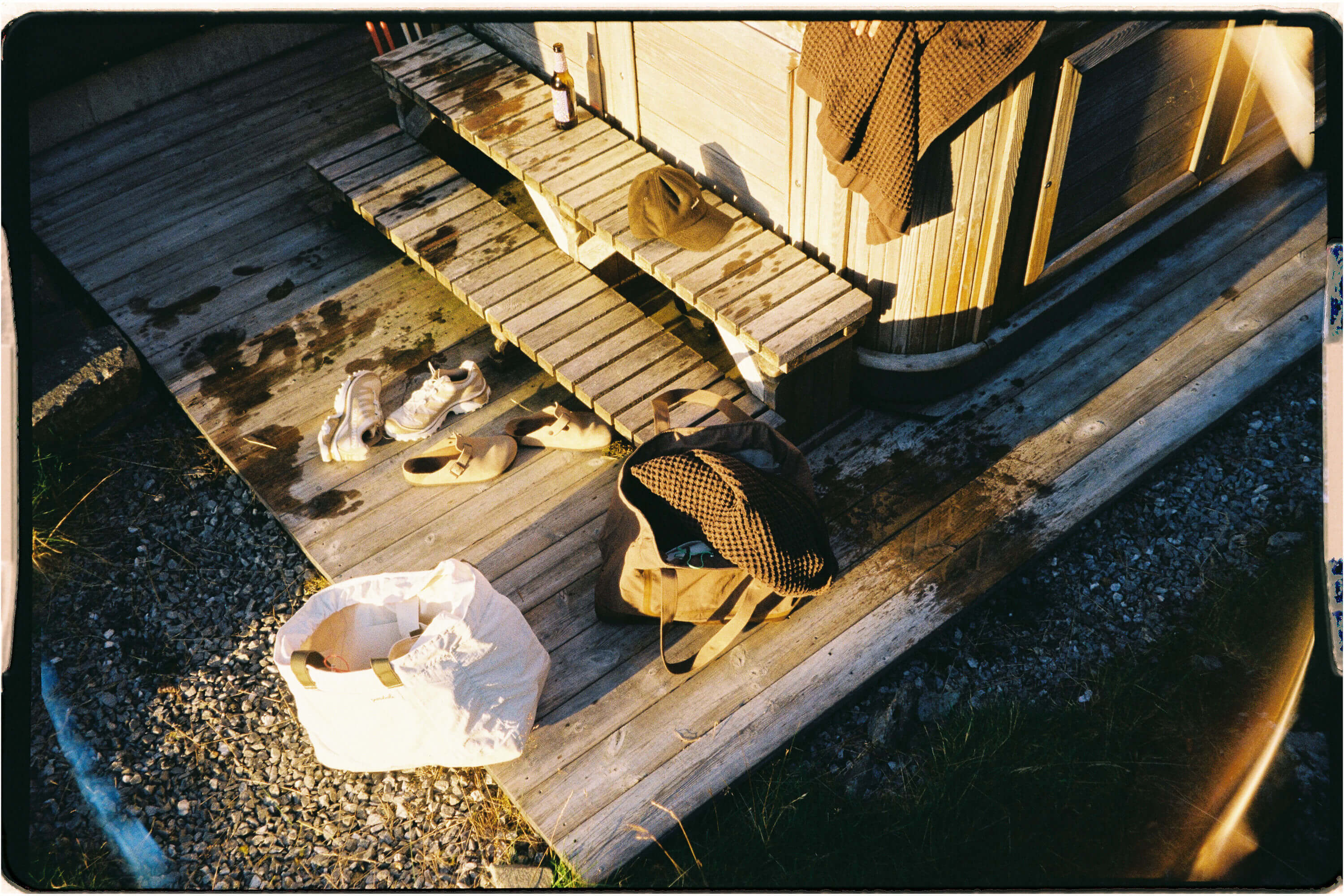 An image of Yardsale Day Bags nearby a hot tub