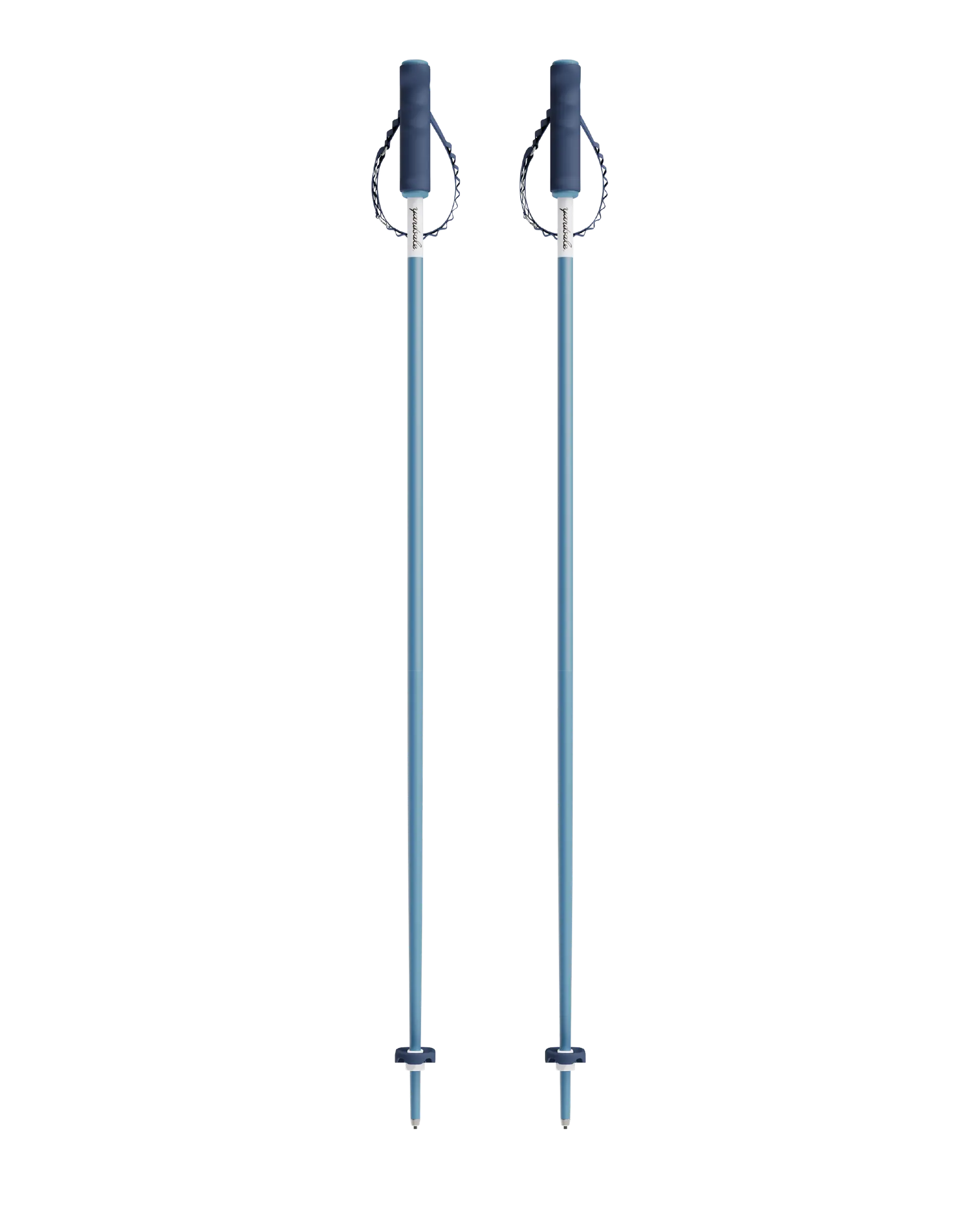 An image of P1 ski poles blue