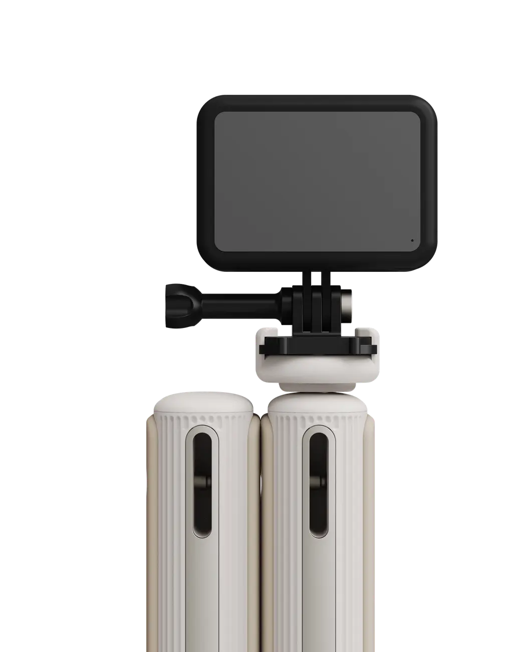 Render of a GoPro mount on a ski pole