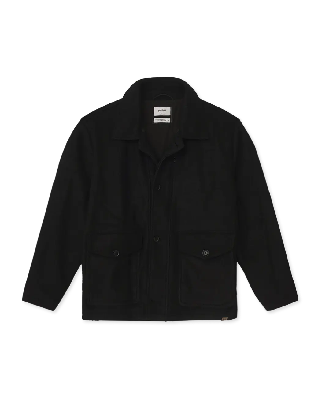 Midlayer black front unbuttoned