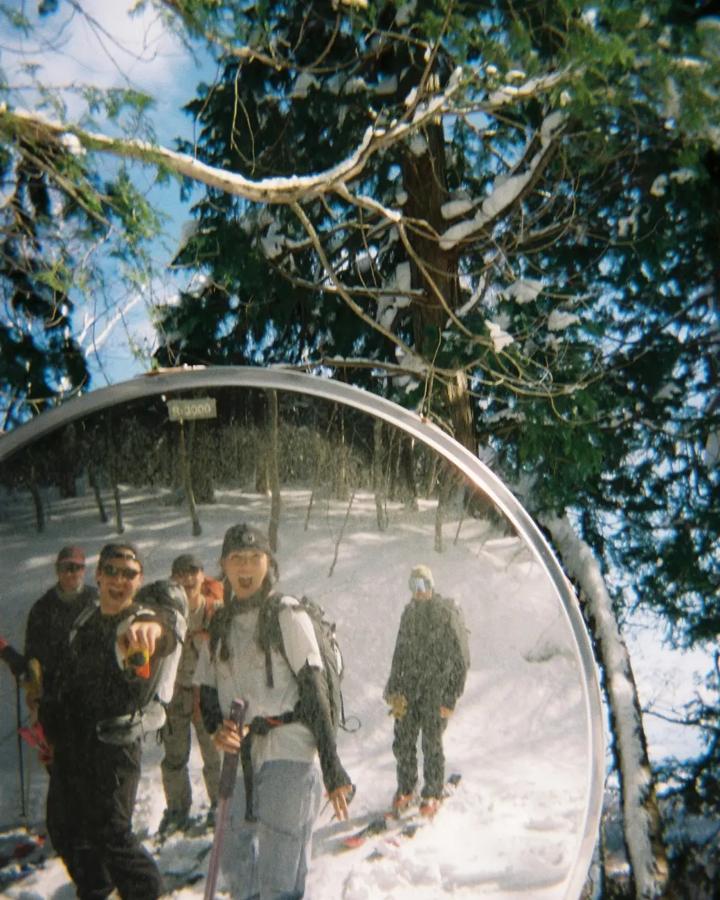 An image of friends skiing in Japan