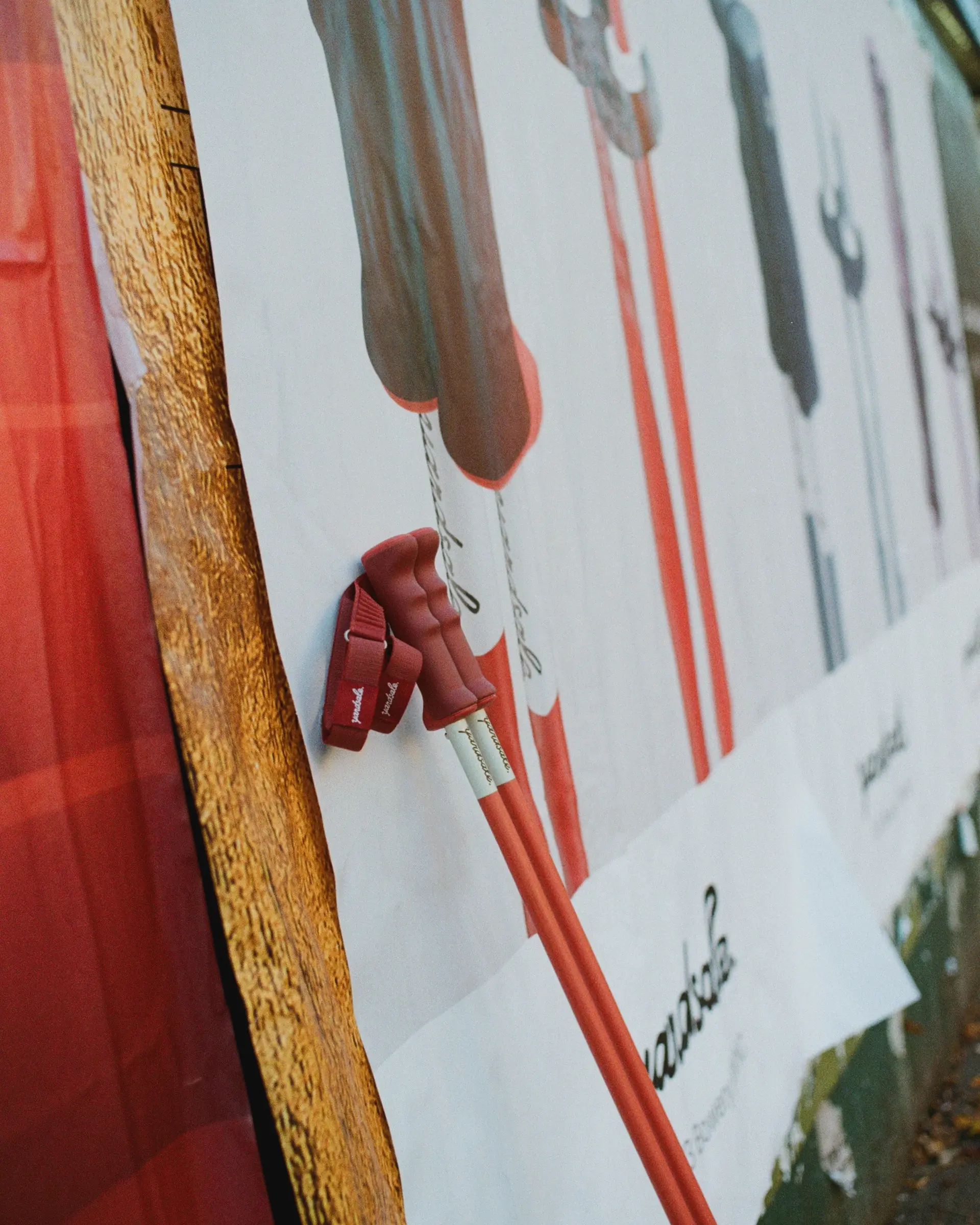 An image of ski poles in New York City