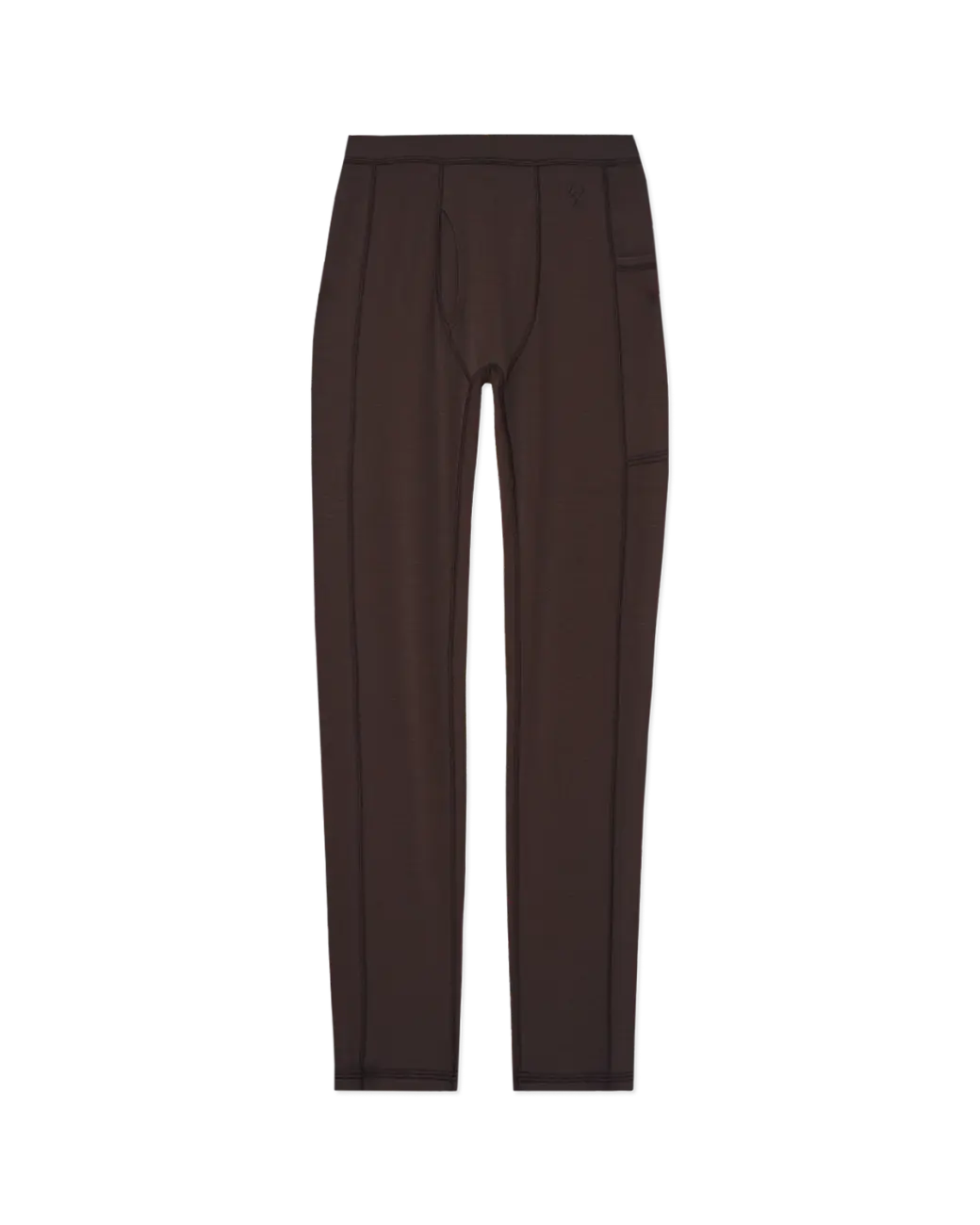 Mens baselayer bottom front brown
