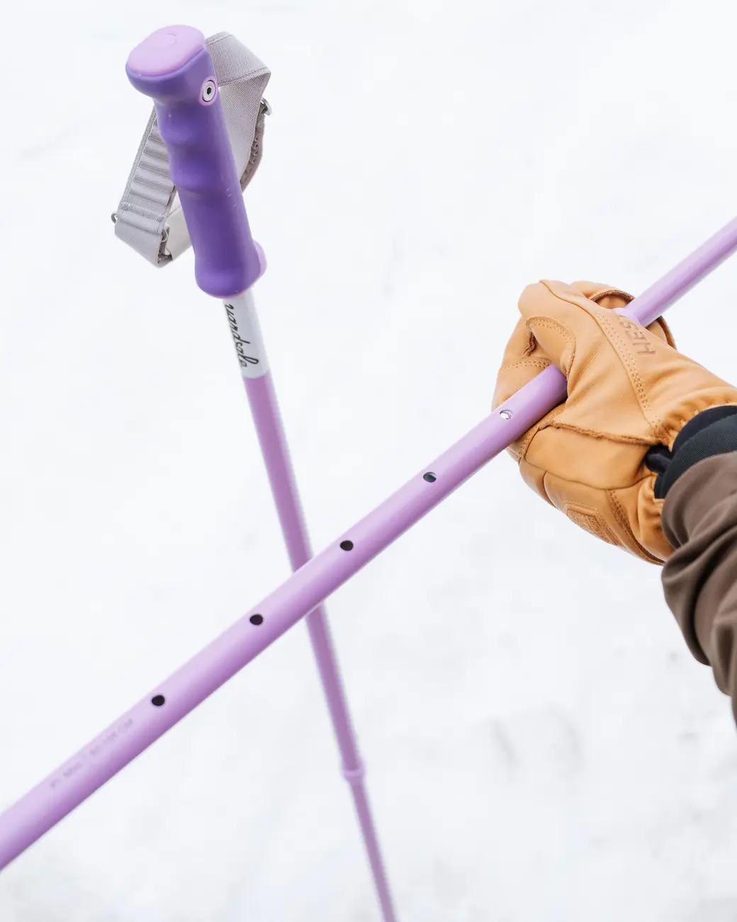 An image of adjustable P1 Mini ski poles 