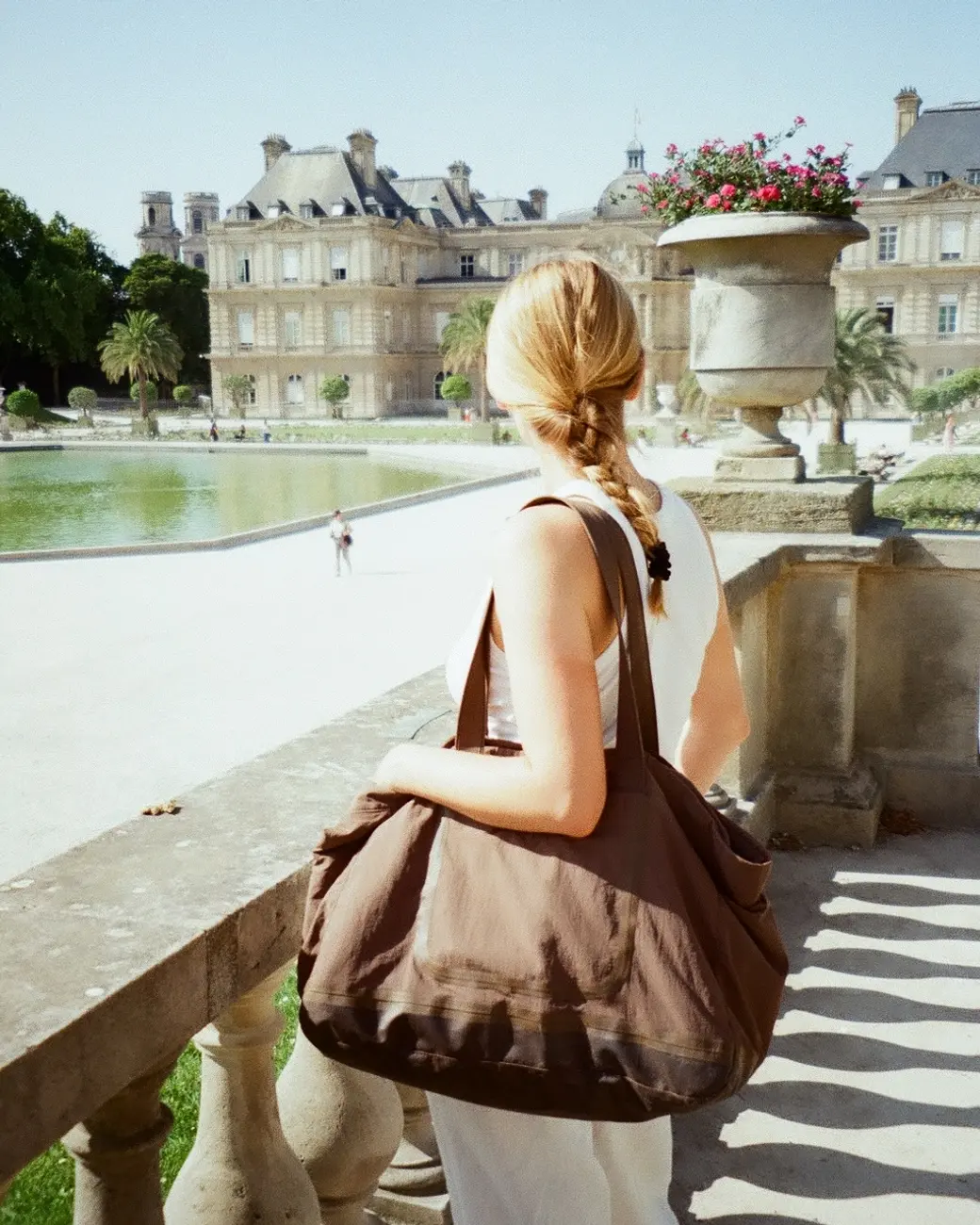 An image a of a person standing in Paris