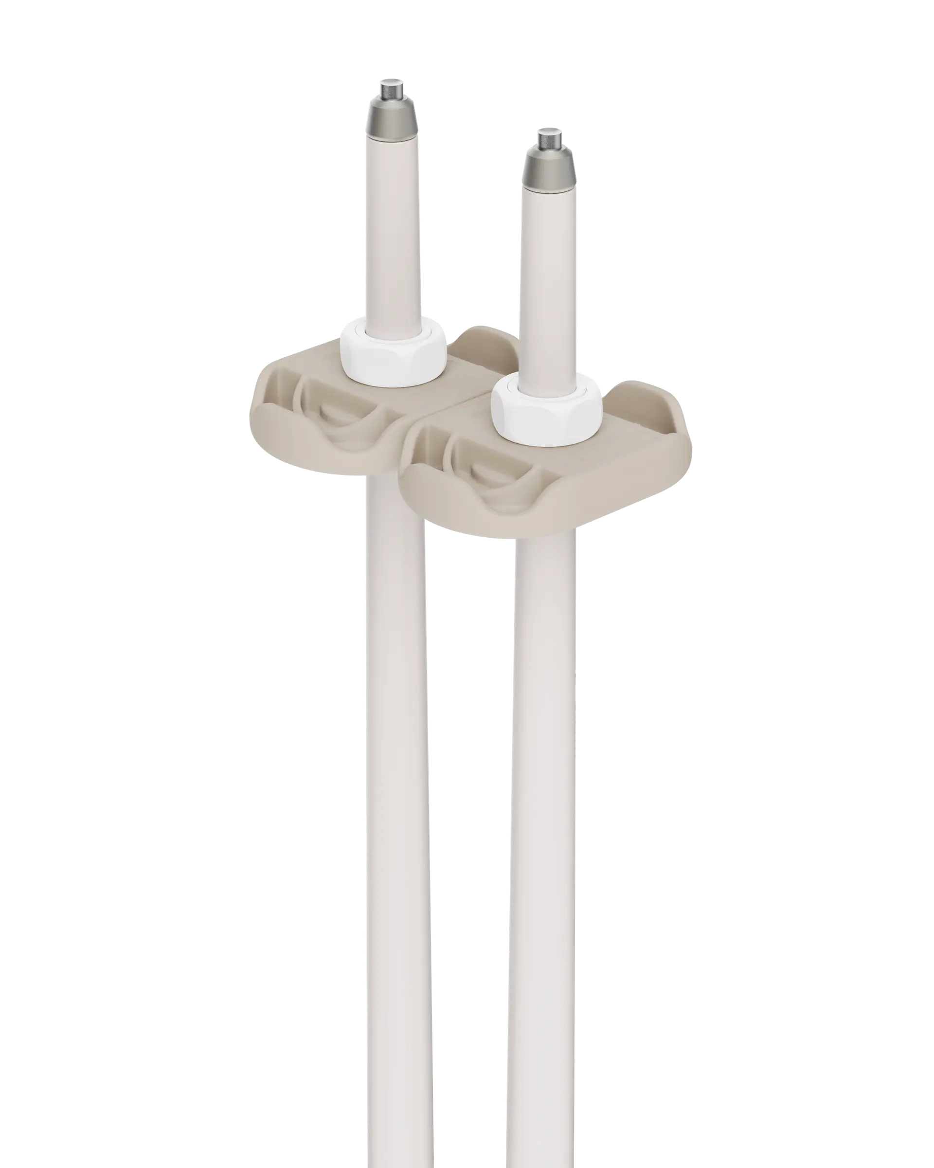 An image of P1 ski poles slush baskets