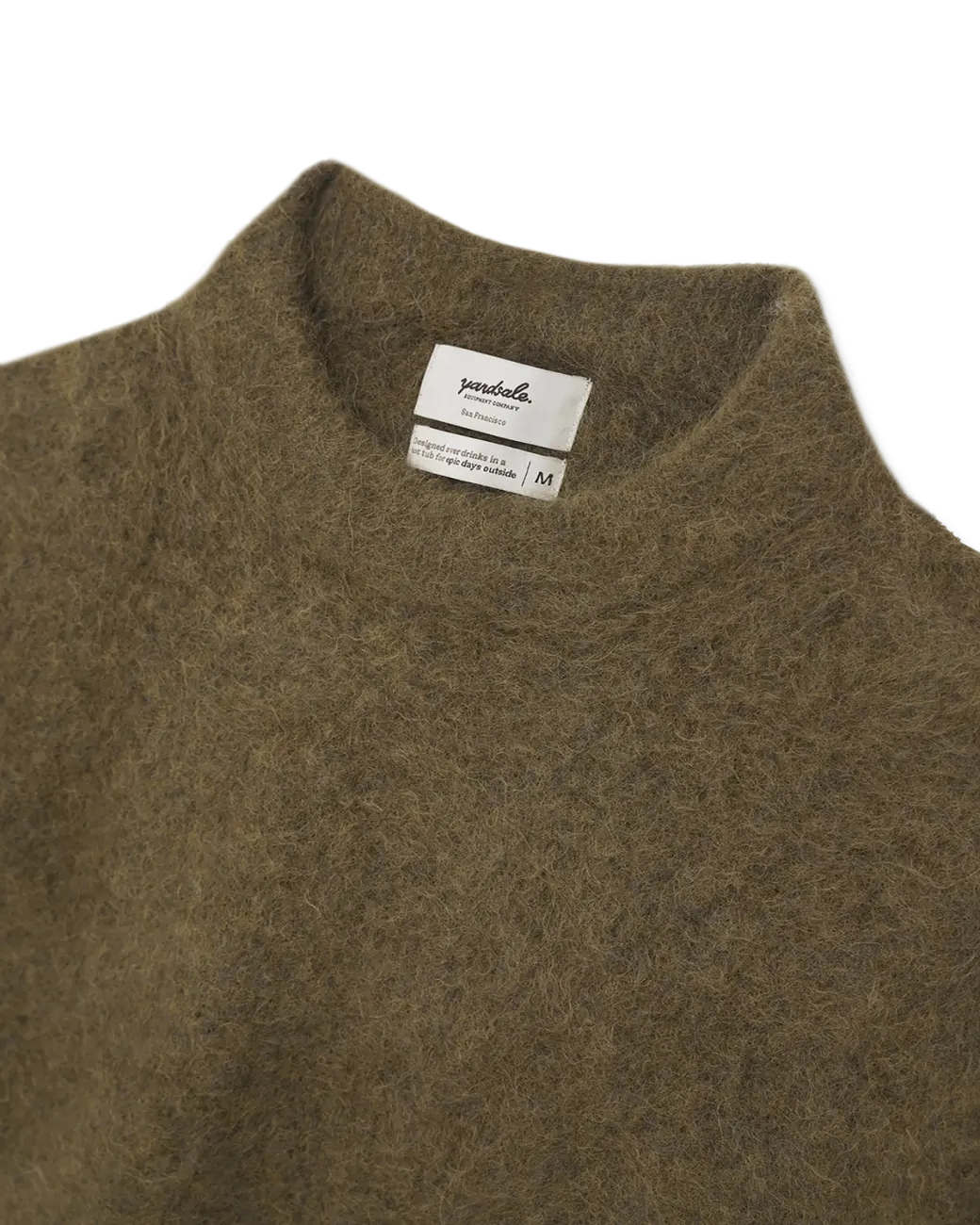 Moss dinner sweater tag detail 